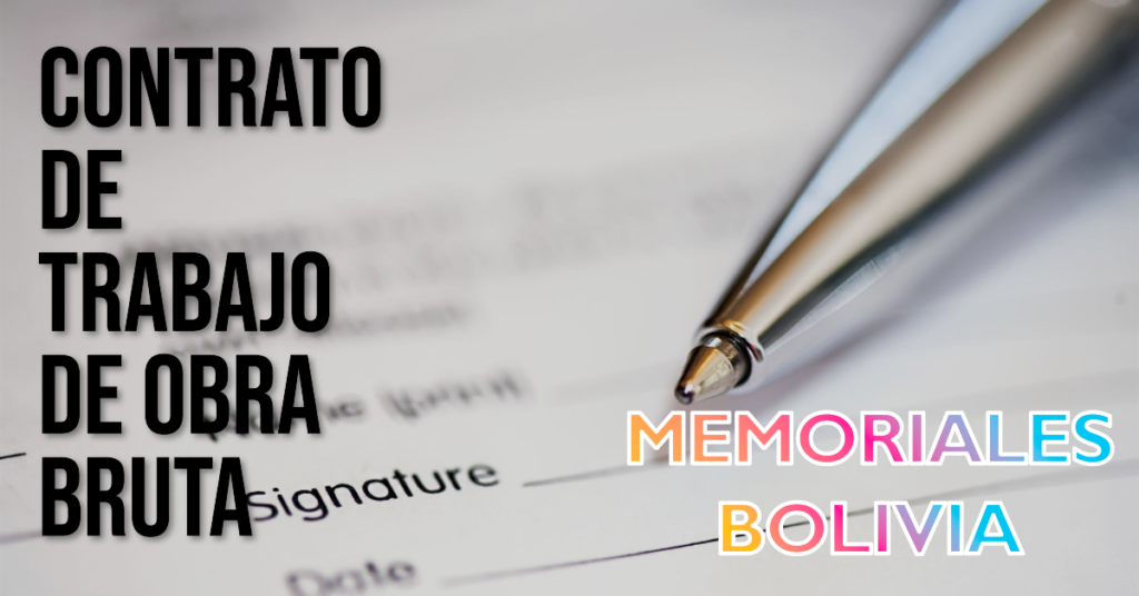 Modelo De Contrato De Obra De Construccion Bolivia
