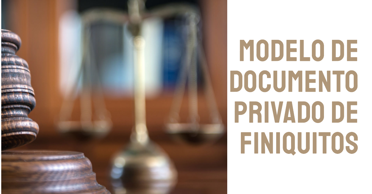 Modelo de Documento privado de finiquitos y reconocimiento de derechos y obligaciones Bolivia