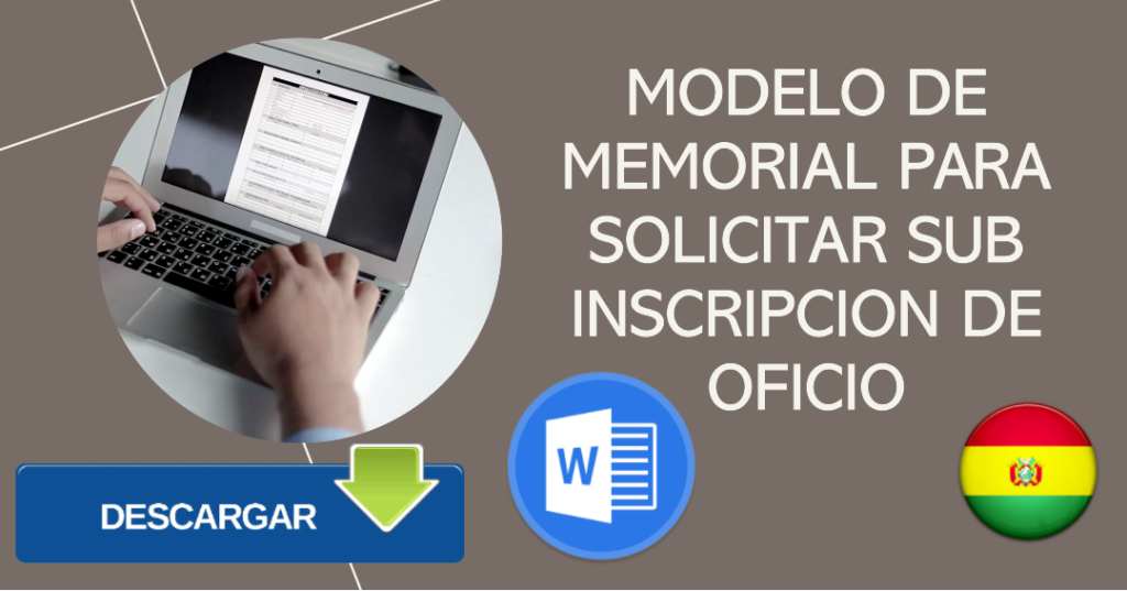 Modelo de Memorial Para Solicitar Sub Inscripcion de Oficio