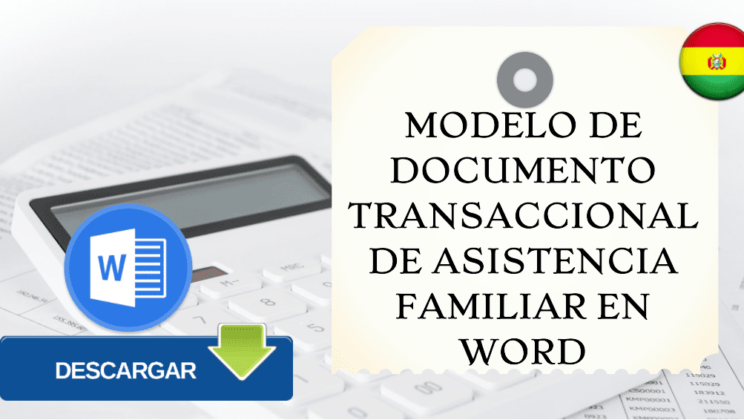 Modelo de Documento Transaccional de Asistencia Familiar