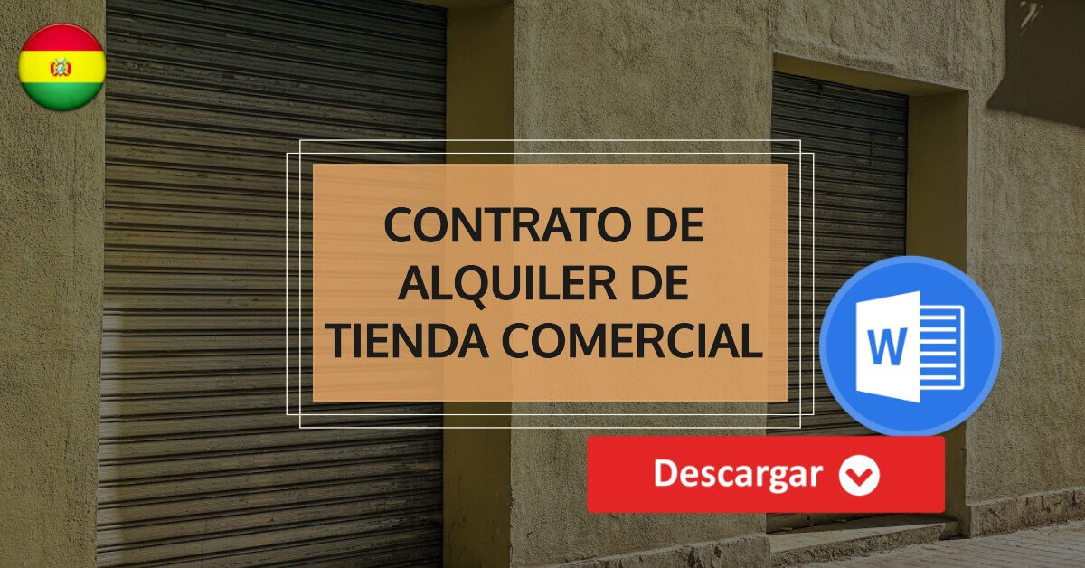 Modelo de Contrato de Alquiler de Una Tienda Comercial