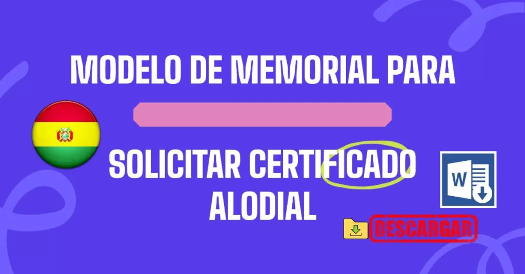 Modelo de Memorial para Solicitar Certificado Alodial